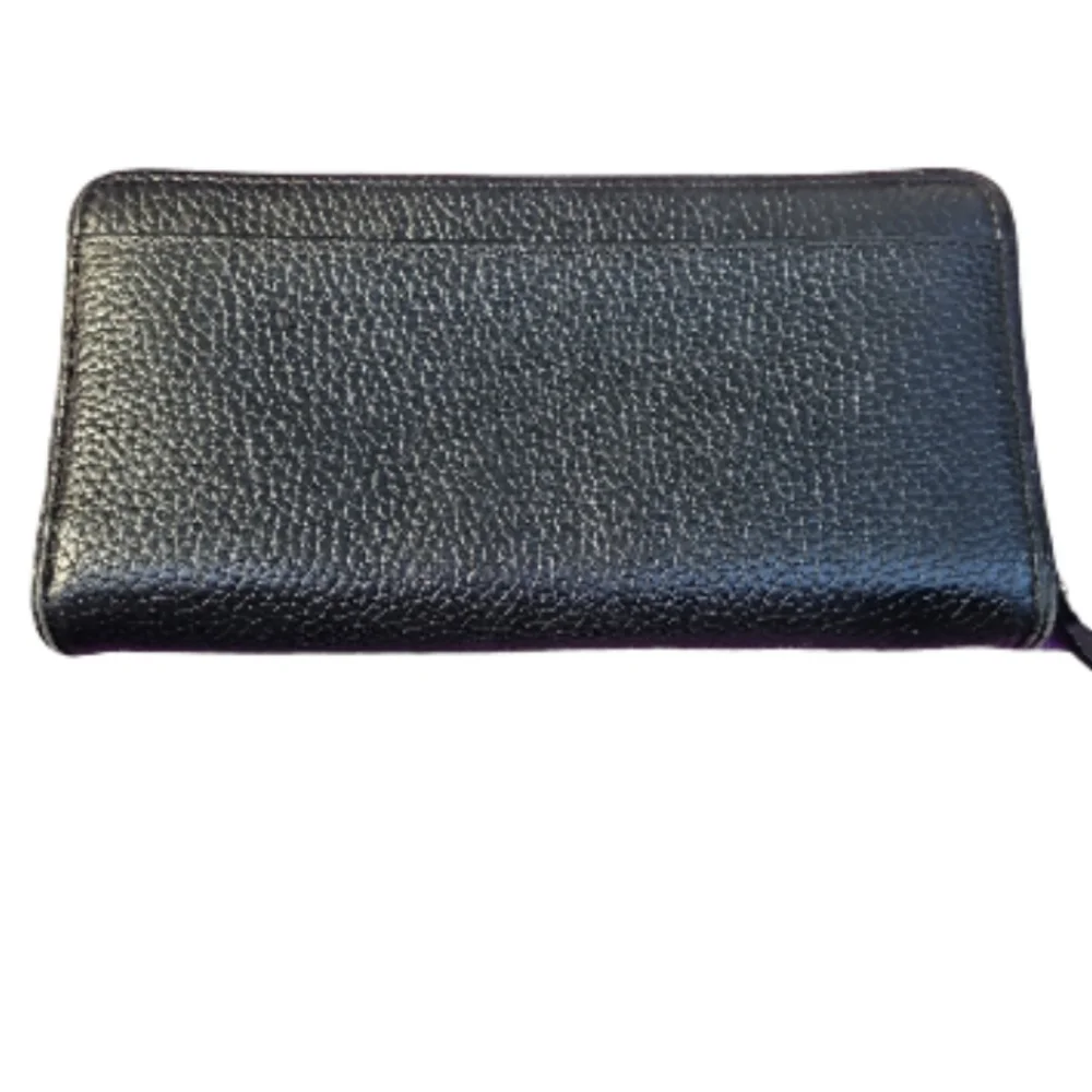 Kate Spade Chester Street Allyn Black Pebbled Leather Tassel Wallet